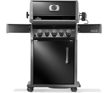 Napoleon - Rogue 425 mit Heck- und Seitenbrenner, Schwarz, inkl. Drehspieß